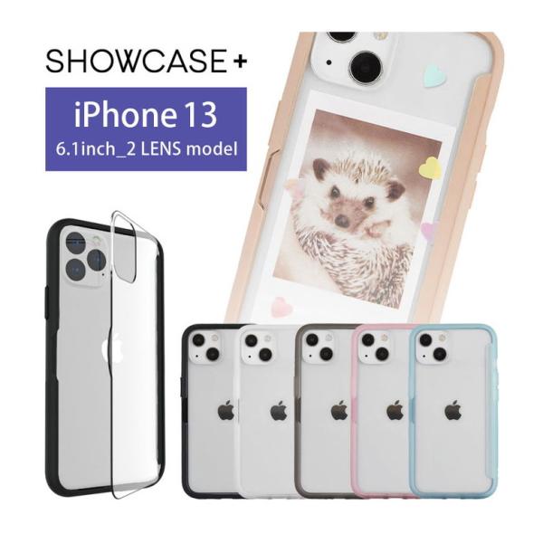 iPhone13 ケース クリア SHOWCASE+ 写真やメモが挟める 携帯ケース アイフォン13...