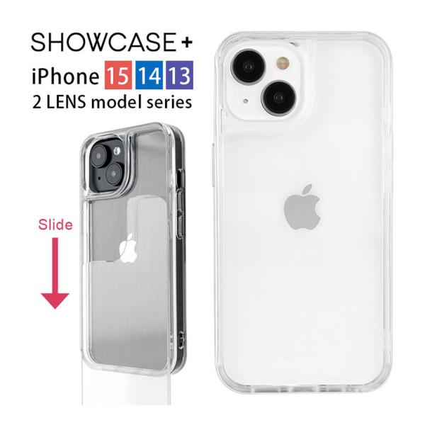 iPhone15 14 13 ケース クリア 写真やカードが入るケース SHOWCASE+ ケース ...