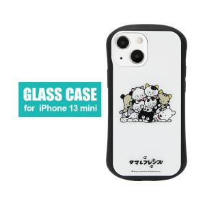 iPhone13 mini ガラス タマ&フレンズ 携帯ケース スマホケース iPhone12mini アイフォン13 ミニ　tama-02a｜monomode