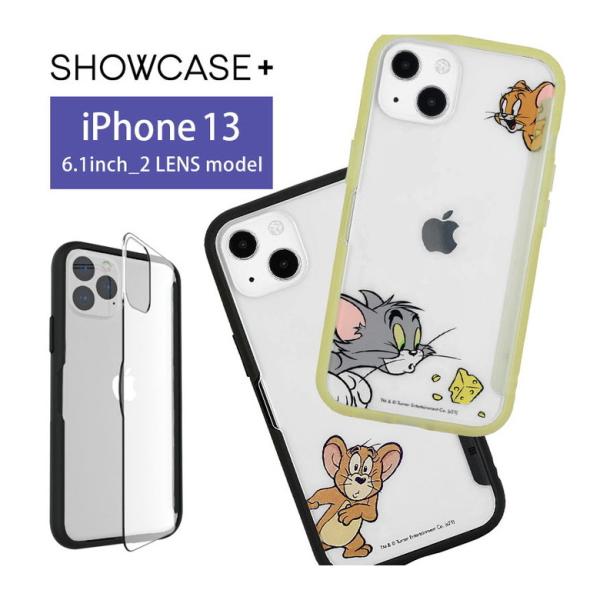 iPhone13 ケース トムとジェリー クリア SHOWCASE+ 写真やメモが挟める 携帯ケース...