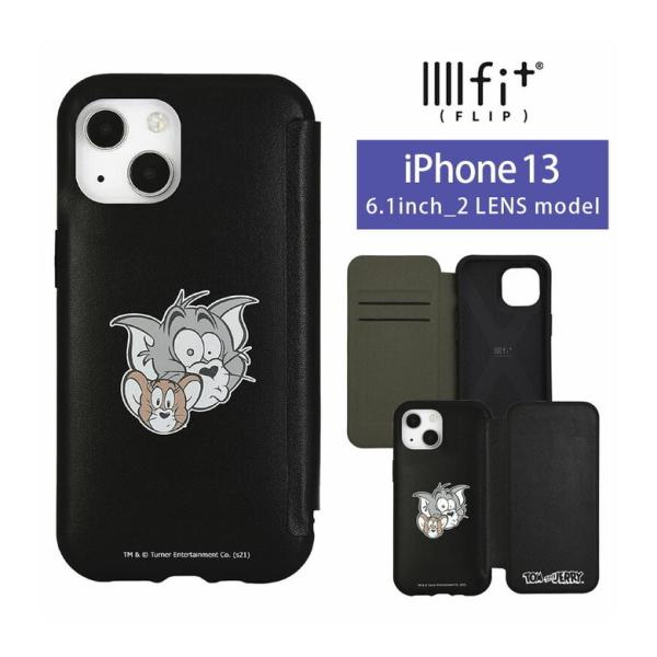 iPhone13 ケース 手帳型 トムとジェリー IIIIfit Flip カバー レザー 携帯ケー...