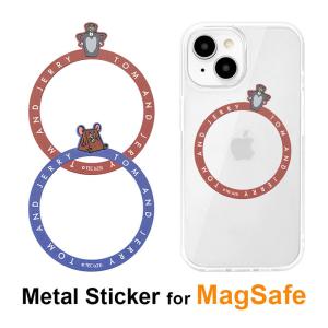 メタルステッカー MagSafe 対応 トムとジェリーシール メタルプレート マグセーフ iPhone15 iPhone14 iPhone13 iPhone12 アイフォン15 キャラクター｜monomode