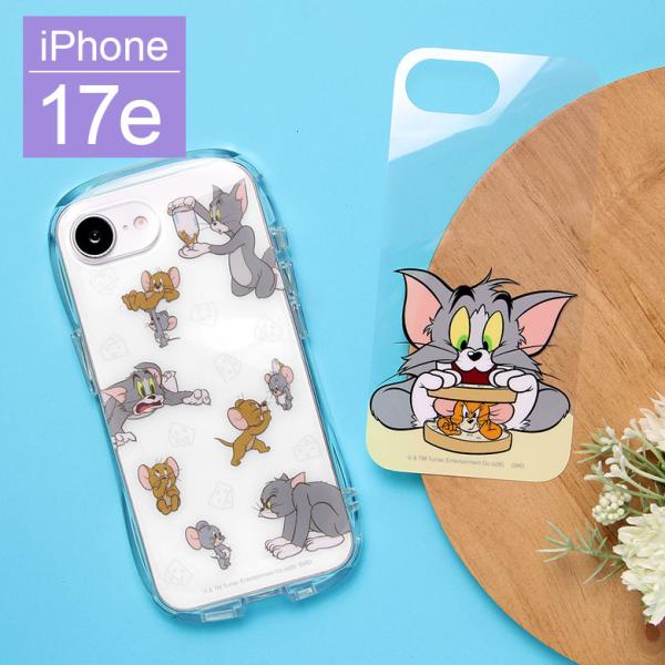 iPhone17e ケース iPhone16e ケース トムとジェリー クリスタルクリアケース クリ...