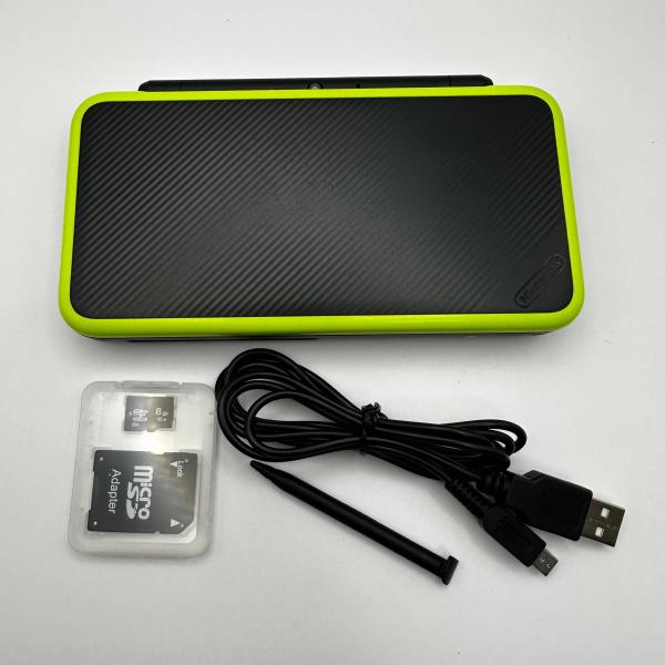 Newニンテンドー2DS LL ブラック×ライム 本体 中古
