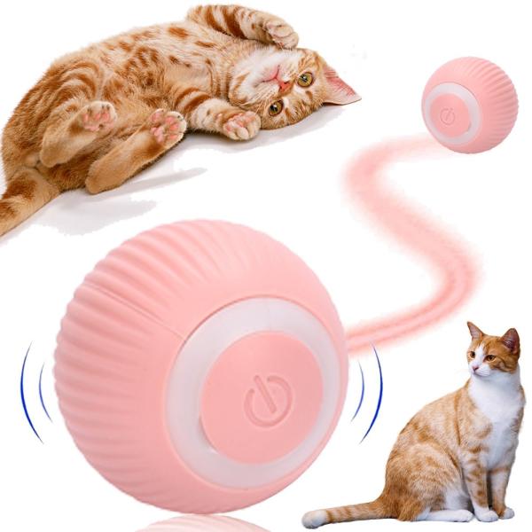 猫 おもちゃ ボール 電動 自動 光る 遊び道具 LED USB ねこ 運動不足解消 ストレス解消 ...