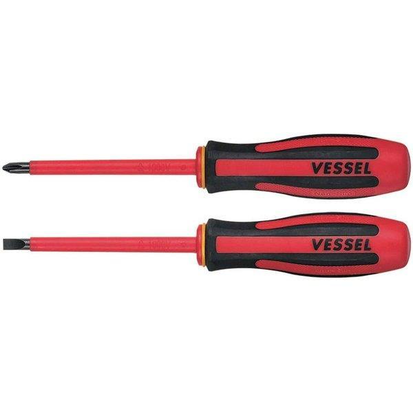 ベッセル VESSEL 9602PS メガドラ 絶縁ドライバー 2本組 送料無料