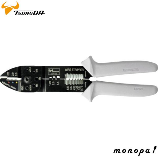 ツノダ TSUNODA  電工万能ペンチ 絶縁端子・オープンバレル ギボシ 端子両用 AP-06