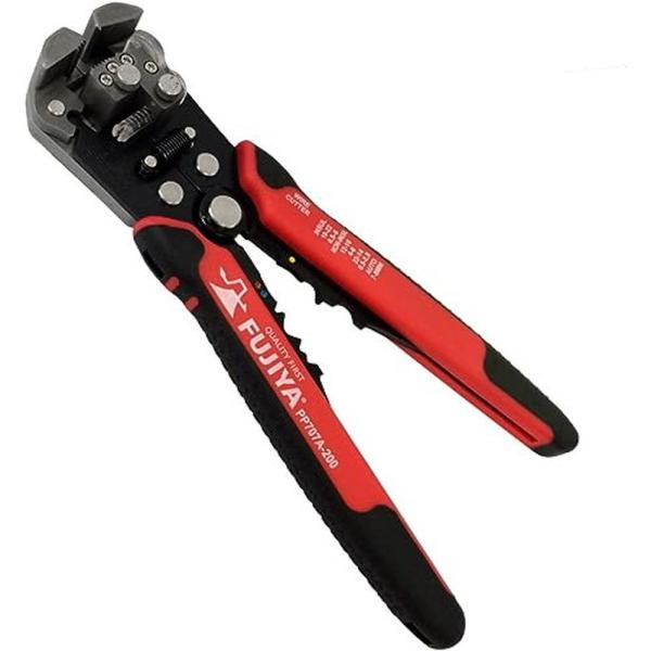 フジ矢 Fujiya オートマルチストリッパ(ワイヤーカット・ストリップ・簡易圧着機能付) ストリッ...