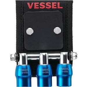 VESSEL(ベッセル) クイックキャッチャー 3連ビットホルダー マグネット付き ブルー QB-10MB3B｜monopa-y