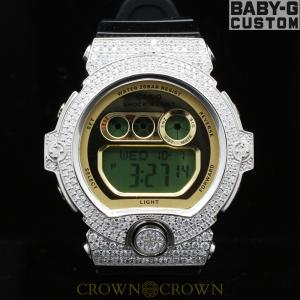 BABY-G CUSTOM ベビージー カスタム レディース 腕時計 BG6900 BG6901-1JF  パヴェセッティング シルバー925 日本製 手作り CROWNCROWN BG6900-016｜monopark