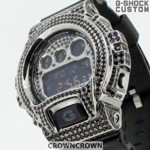 G-SHOCK CUSTOM ジーショック カスタム 腕時計 DW-6900 DW6900NB-1 ブラック仕上げ シルバー925 ブラック CROWNCROWN DW6900-066｜monopark