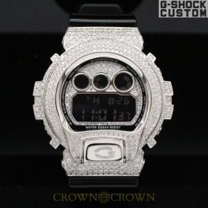 G-SHOCK CUSTOM ジーショック カスタム 腕時計 DW-6900 DW6900NB-1 シルバー925　カスタムベゼル  CROWNCROWN DW6900-084｜monopark