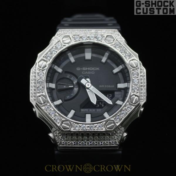 G-SHOCK CUSTOM ジーショック カスタム 腕時計  スワロフスキーキュービックジルコニア...