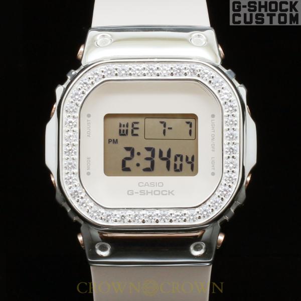 G-SHOCK ジーショック カスタム レディース腕時計  GM-S5600PG-4カスタムベゼル ...