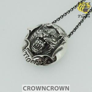 阪神タイガース オフィシャルグッズ ネックレス ペンダント CROWNCROWN HANSHIN-004