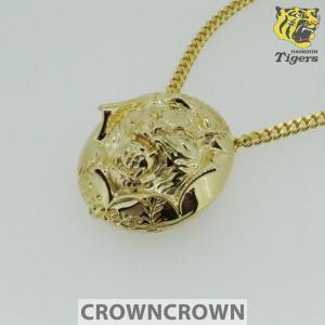 阪神タイガース オフィシャルグッズ ネックレス ペンダント CROWNCROWN HANSHIN-005