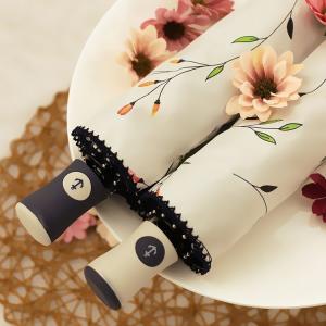 手書き風花柄日傘 雨傘 レディース 花柄日傘 ...の詳細画像1