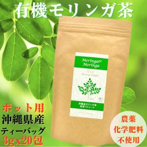 モリンガ茶 モリンガ ポット用 3g x 20包 健康茶 国産 沖縄 琉球 ティーバッグ 焙煎ストレ...