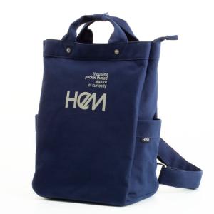 【ポイント10倍】HeM ヘム アシェット 帆布 バックパック リュックサック ST-247-04 ネイビー 39-62700-NV｜monosapiens