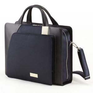 【ポイント10倍】Aaron Irvin アーロン・アーヴィン Microfiber Business 2way ビジネスバッグ ブリーフケース ショルダーバッグ ネイビー AA-SZP-NV｜monosapiens