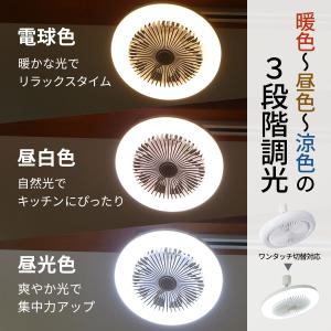 ダクトレール用ファン ライト付 照明 サーキュ...の詳細画像3