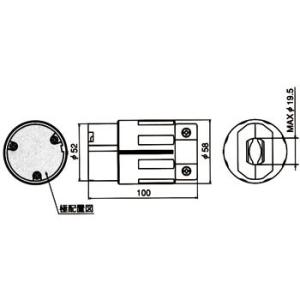 �R�[�h�R�l�N�^�{�f�B���|�` 3P �A�����J���d�@ 3364N