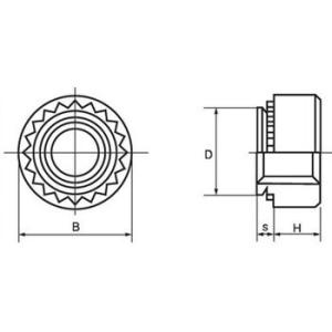 本物保証 Ncナット ステンレス 小箱 西精工 M4 14 国産短納期