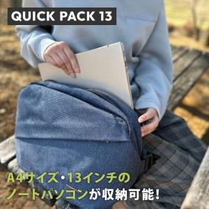 QUICK PACK 13 ボディバッグ クイックパック NIG A4 ノート