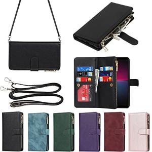 Eastwave Xperia 10 IV ケース ソニー Sony エクスペリア 10 IV SO-52C SOG07 縄掛けケース 手帳型 財布型 ICカード コインポ