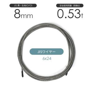 玉掛けワイヤーロープ 2本組 片シンブル・片アイ 黒(O/O) 6mmx1m 玉掛けワイヤーロープ 2本組 片シンブル・片アイ 黒(O/O) 6mmx1m