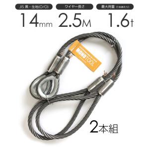 ワイヤーロープ  牽引ワイヤーロープ 玉掛け 16mm 5m 2本セット まとめ 工事用材料 ③ Amazon | 2本吊玉掛けワイヤーロープセット ワイヤ径16mm (5部)×長