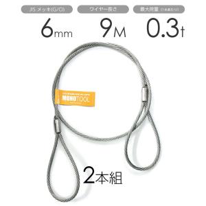 編み込みワイヤー JIS黒(O/O) 22mm（7分）x7.5m 玉掛けワイヤーロープ 
