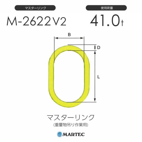マーテック M2622 マスターリンク M-2622-10 V2 使用荷重41.0t