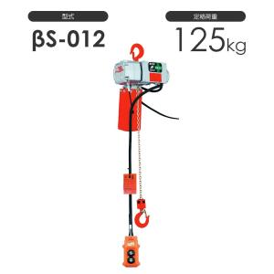 チェーン長さとコード長さの変更対応！ 象印ベータ 電気チェーンブロック βS-012 揚程3m 125Kg 電動 チェーンブロック 小型 BS-012