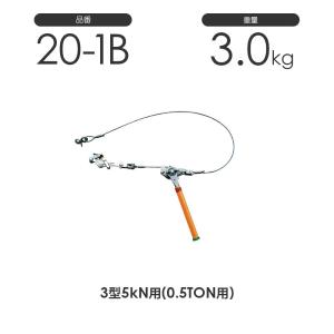 NAGAKI ハルー500(3型) 20-1A セット外線用 ワイヤー式 ハルー張線器 3 