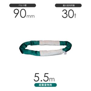 国産 超重量物用ソフトスリング エンドレス形（TTN型）使用荷重:30t×5.5m