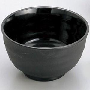 マイン メラミン食器 メラミンウェア どんぶり 小 黒 M11-143