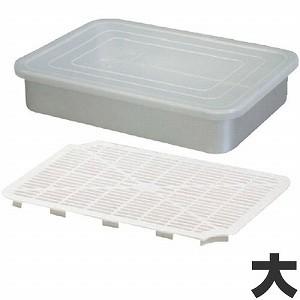 アカオアルミ PP蓋付バット 中 アルミ バット 保存容器 / 冷凍