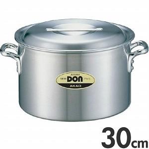 アカオアルミ 寸胴鍋　両手鍋　30cm アカオアルミ DONシリーズ アルミ 寸胴鍋 内径30cm - 調理器具のSHOKUBI