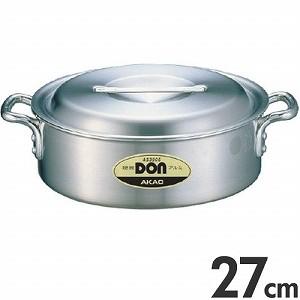 アカオアルミ 硬質アルミ 両手鍋 DON 寸胴鍋 30cm 21L : モノタス業務