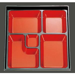 弁当箱 8寸 安来弁当 梨地（固定仕切） f8-780-3 : 料理道具の