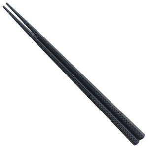 メラミン食器 PBT 22.5cmチェック六角箸 黒OM 福井クラフト