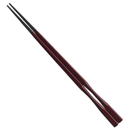 メラミン食器 杵型多久島箸 チーク(2回塗:ウレタン塗装/天然漆塗) 22.5cm 福井クラフト
