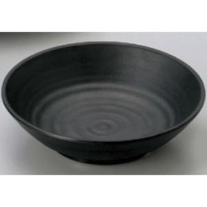 マイン メラミン食器 メラミンウェア 丸深皿 黒 大 M11-129 : モノタス