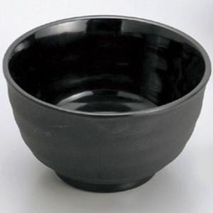 マイン メラミン食器 メラミンウェア どんぶり 小 黒 M11-143