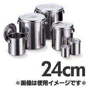 21-0ステンレス製 目盛付角キッチンポット 24cm 15240 (持ち手付き