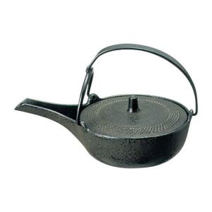 【岩鋳/南部鉄器】燗瓶&ぐいのみ 岩鋳 南部鉄器 お燗瓶（南部鉄瓶） 0.5L 平型 アラレ こげ茶