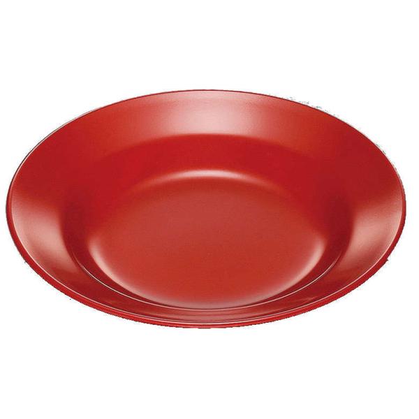 国際化工 マルケイ 8吋スープ皿 朱 E9 R メラミン食器