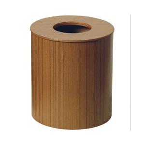 サイトーウッド　ゴミ箱　ペーパーバスケット　蓋付き　951　チーク調