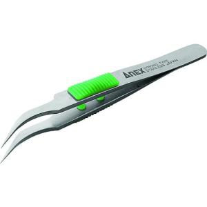 アネックス　ラバーグリップ付ステンレスピンセット先細鷲型115m　215｜モノえーる